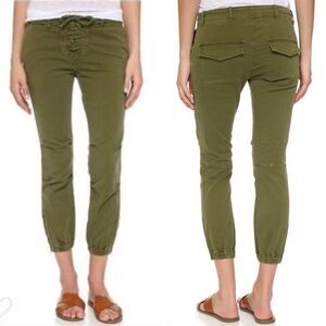 Nili Lotan French Military Lace-up Cropped Pants 0
